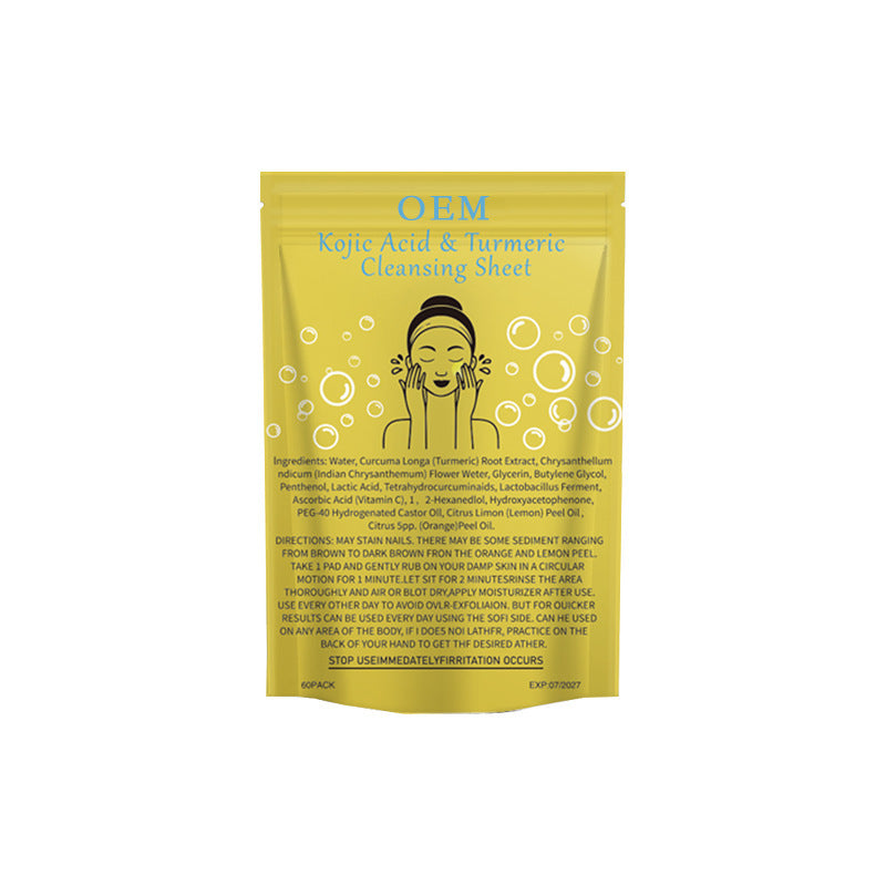 Kojic Acid Turmeric Cleaning Pad Gently Brightening