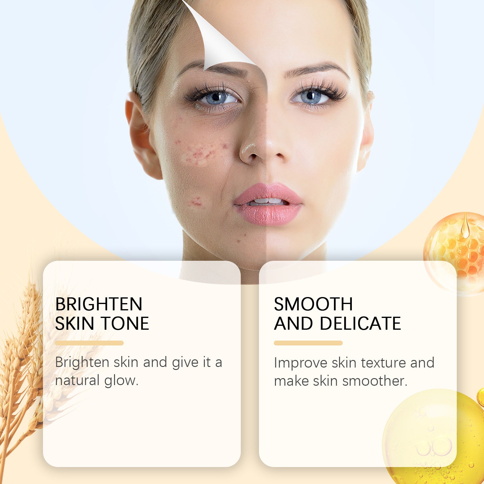 Rice Honey Nourishing And Brightening Facial Mask Moisturizing