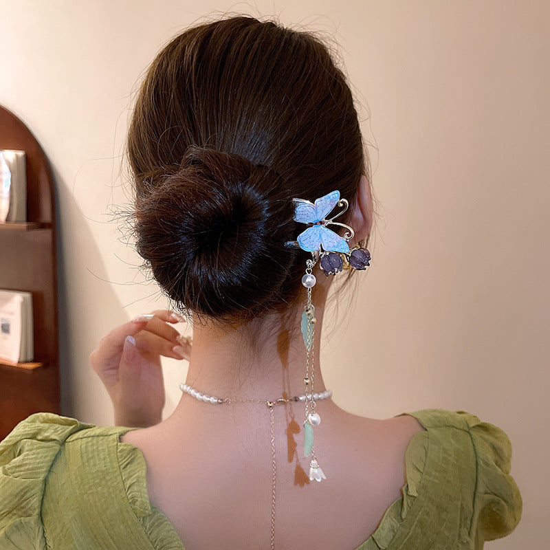 Women's Fashion Personality Butterfly Pearl Hairpin