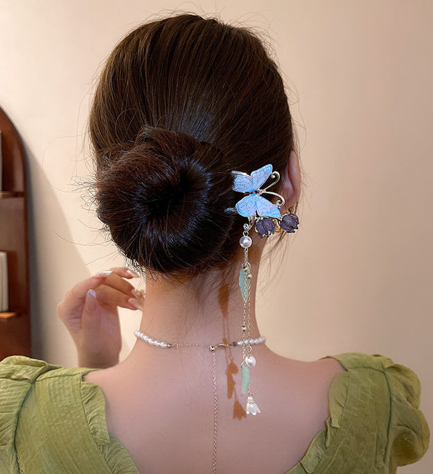 Women's Fashion Personality Butterfly Pearl Hairpin
