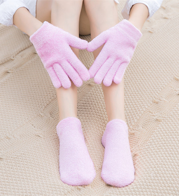 Spa Gel Gloves Sock Hand Mask Foot Mask Foot Cracked Skin Care Moisturizing Treatment Exfoliating Remove Dead Hand Care