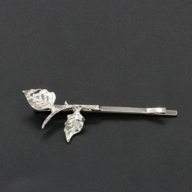 Metal branch women's hair clip
