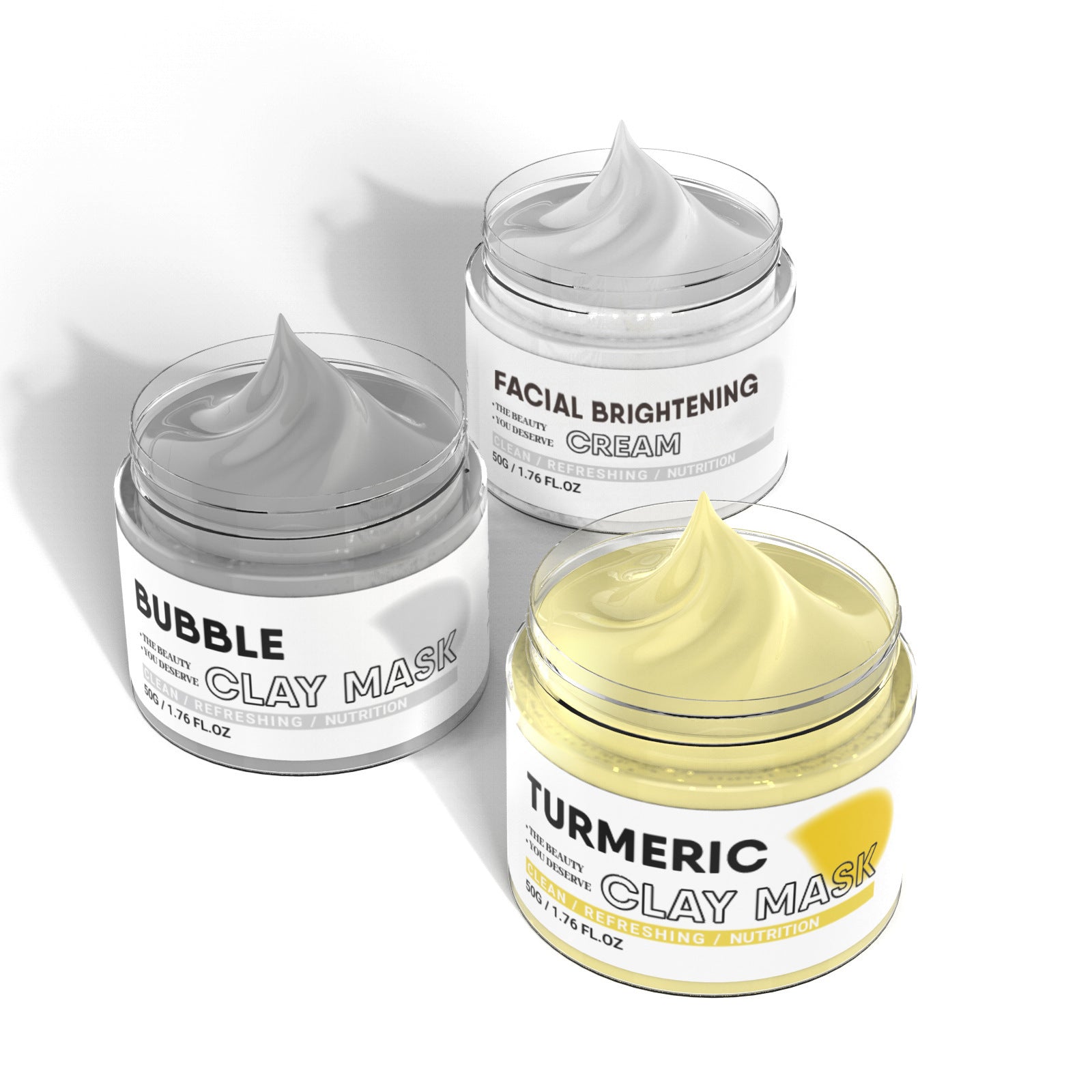 Three Colors Clay Mask Suit Moisturizing