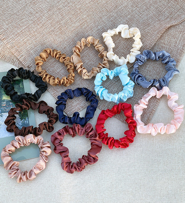 Large Intestine Ring Band South Korea Dongdaemun Solid Color Hair Rope Simple Band