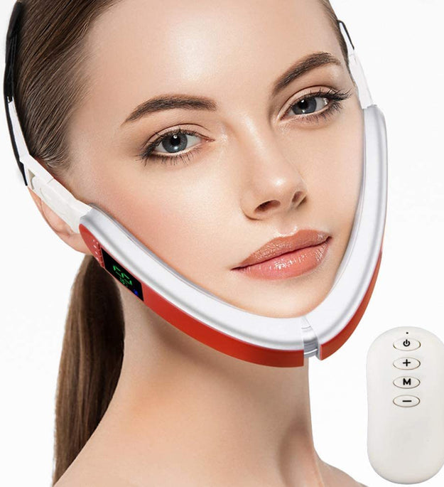 Infrared LED Light Photon Therapy V-Shape Slimming Face Massager
