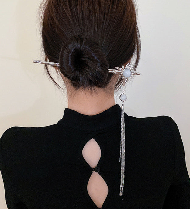 Frosty Irregular Star Tassel Fashion Hairpin