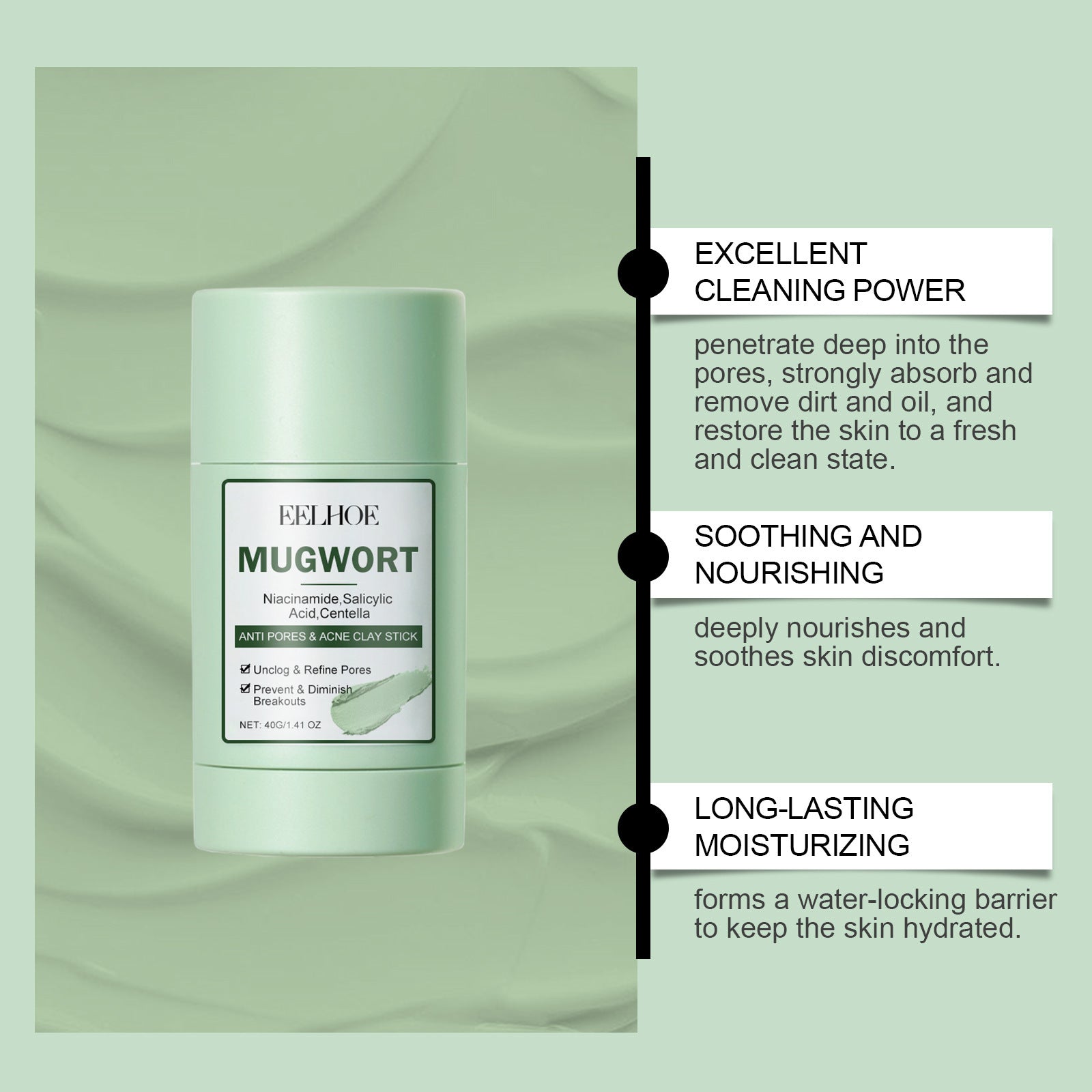 Deep Hydrating And Cleansing Pores Brightening And Moisturizing Clay Mask