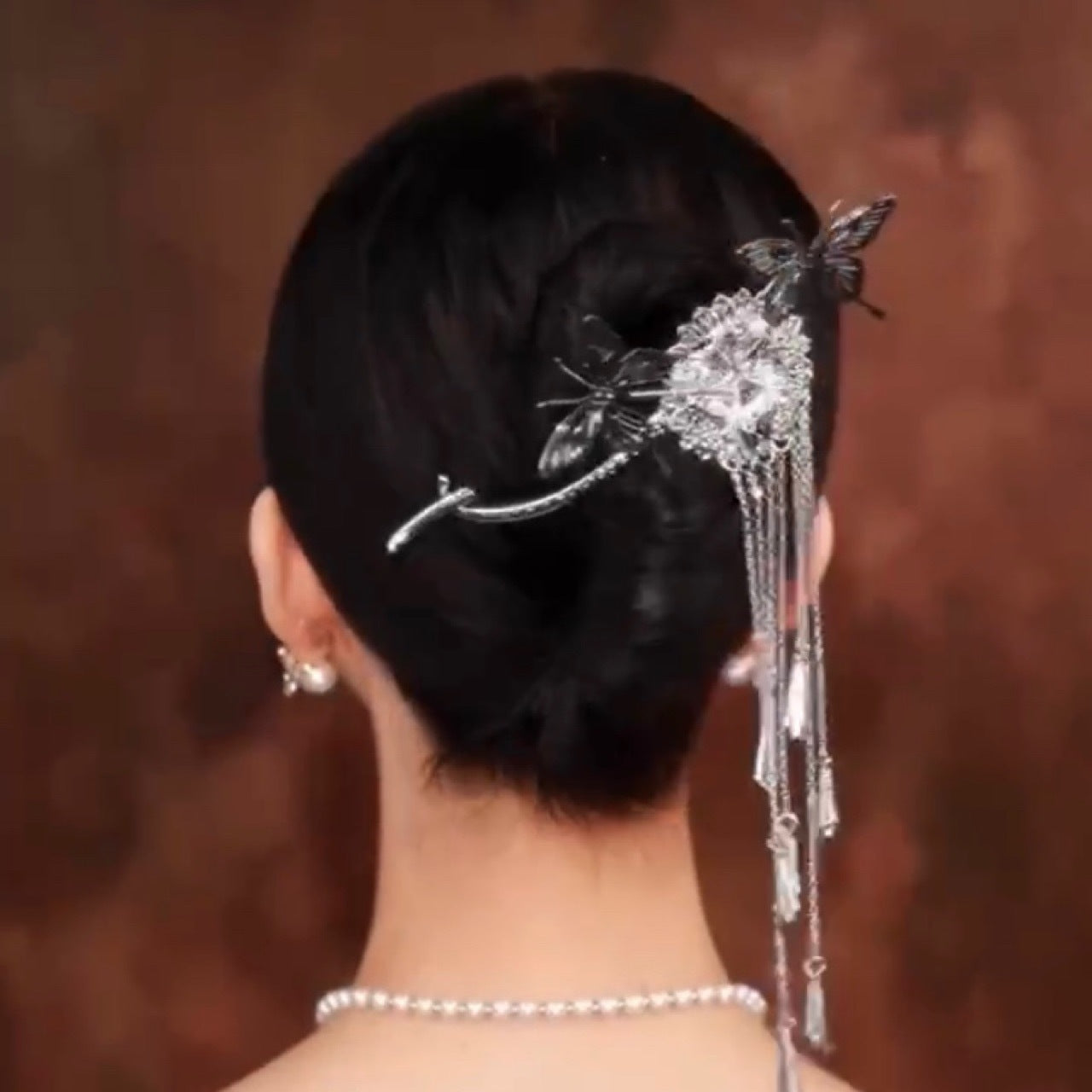 Retro Tassel Delicate Atmosphere Head Flower Headdress Hair Clip
