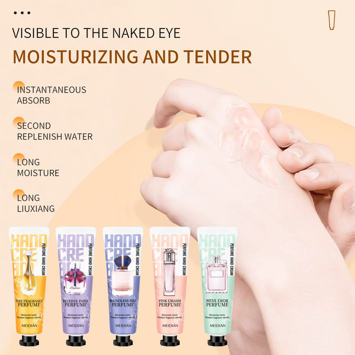 English Version Of Charm Perfume Hand Cream Suit