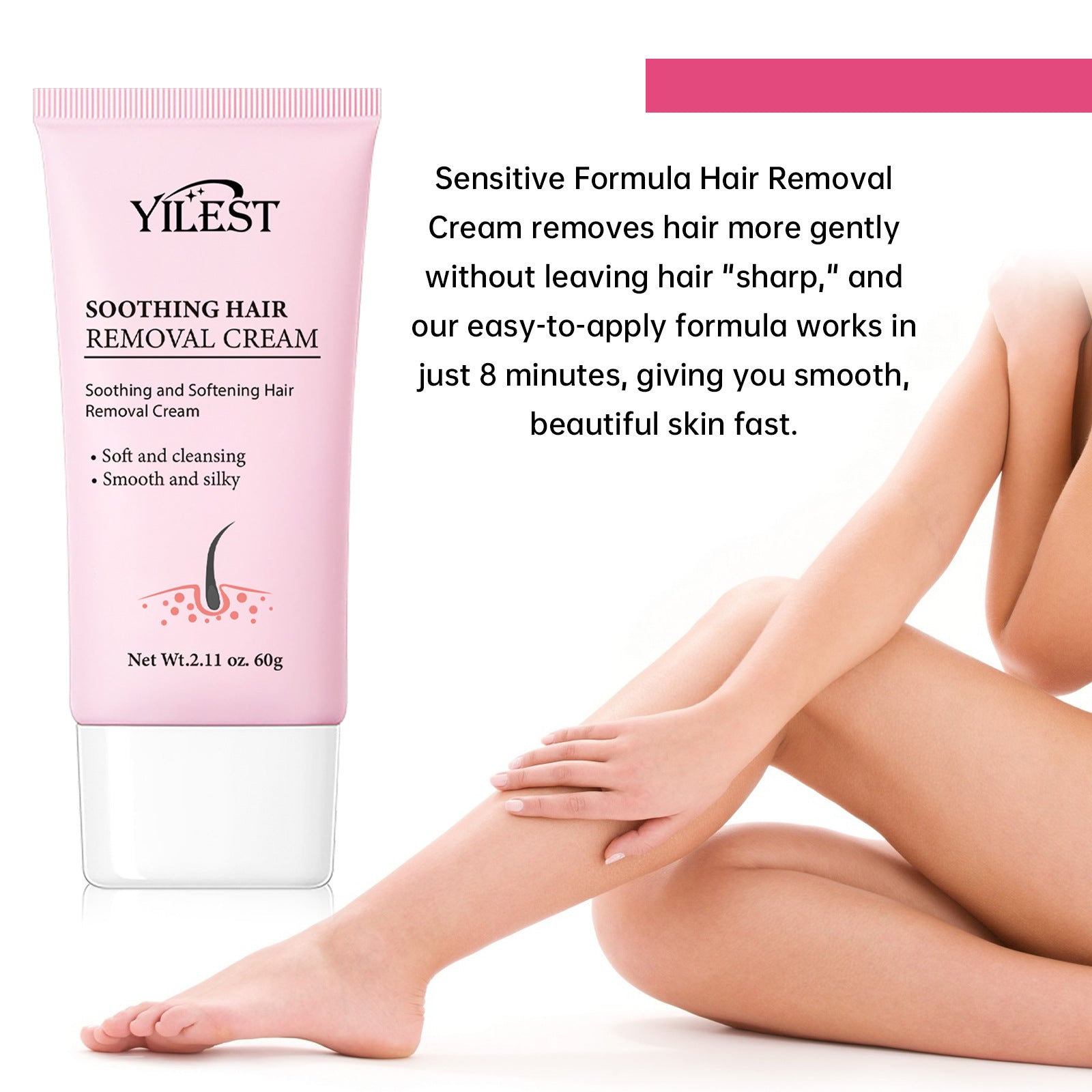 Depilatory Cream Mild, Smooth, Delicate And Moisturizing