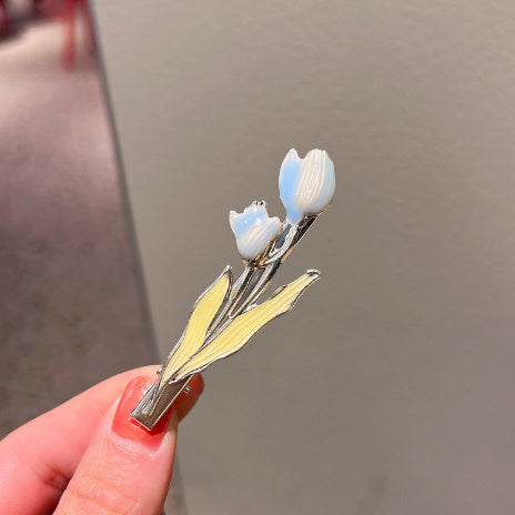 Tulip Flower Hairpin Color Drop Oil