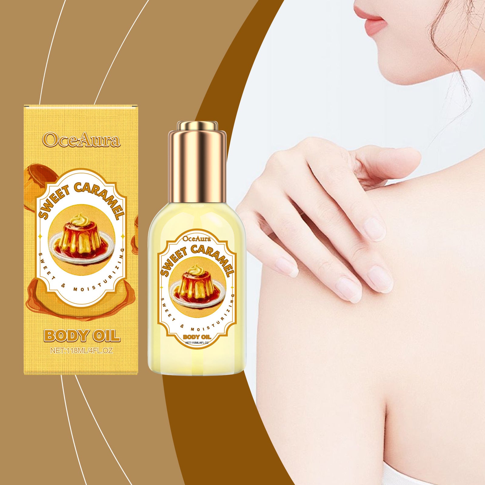Caramel Body Moisturizing Treatment Oil Care