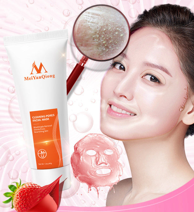 Deep Cleansing purifying peel off Black mud Facial face mask Remove blackhead facial mask strawberry nose Acne remover Face care