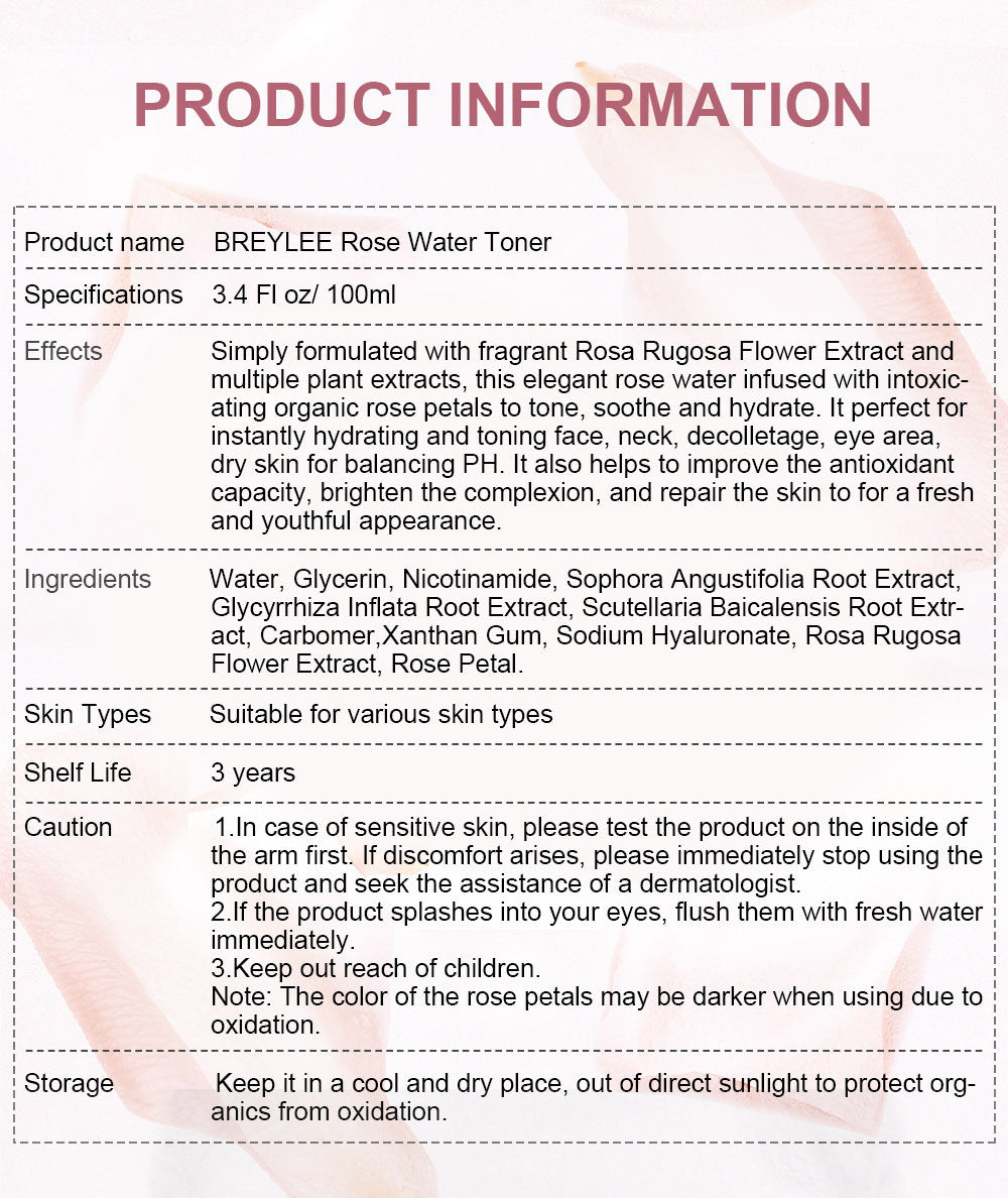 Lyelerose Rose Petal Water 100ml