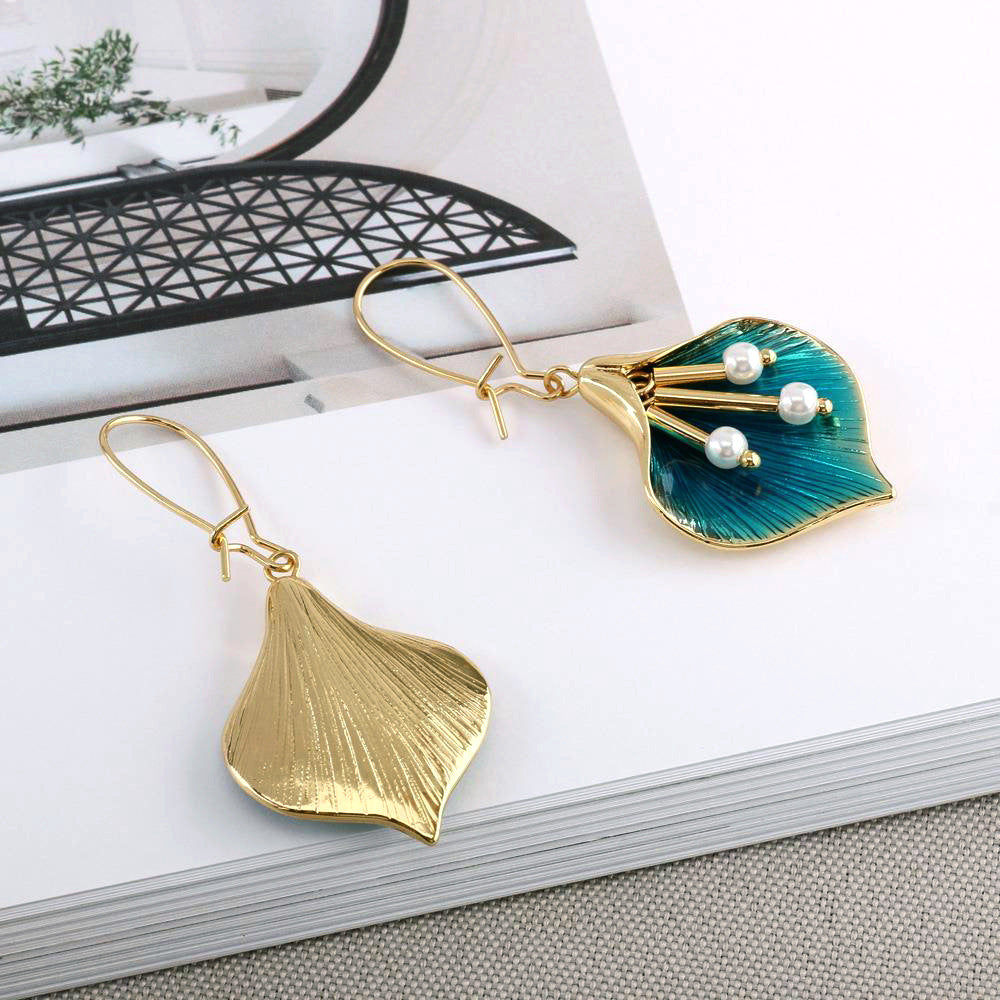 Pearl Orchid Earrings