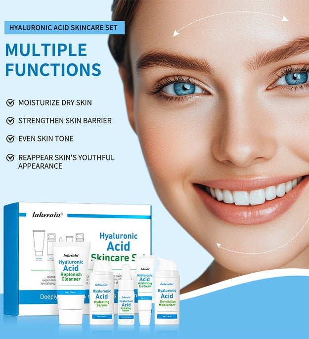 Hyaluronic Acid Skin Care Set Facial Dry Hydrating