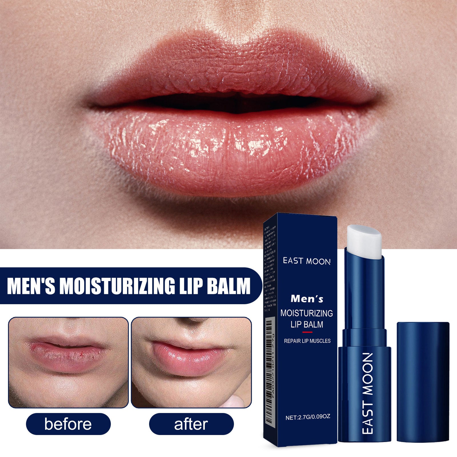 Men's Moisturizing Lip Balm Exfoliating Skin Anti-chapping Hydrating