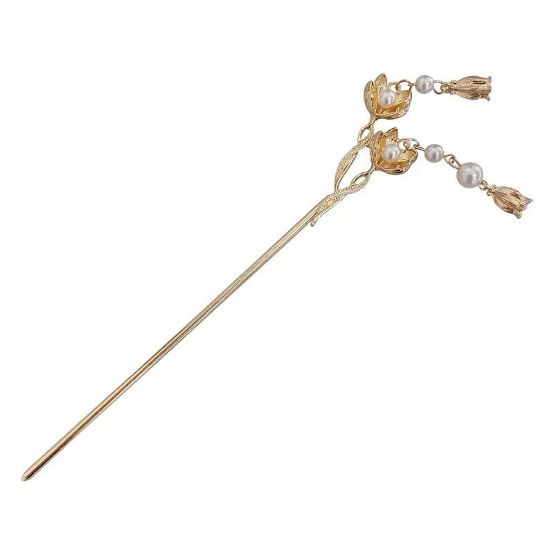 Flower Tassel Hairpin Women's High Sense