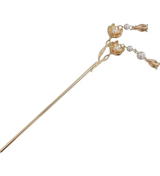 Flower Tassel Hairpin Women's High Sense