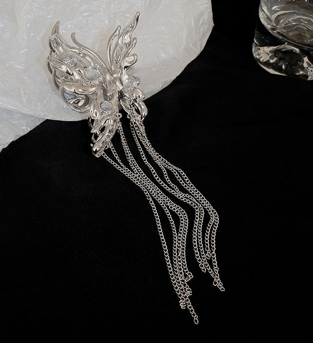 Butterfly Moonstone Tassel Personalized Hair Shark Clip