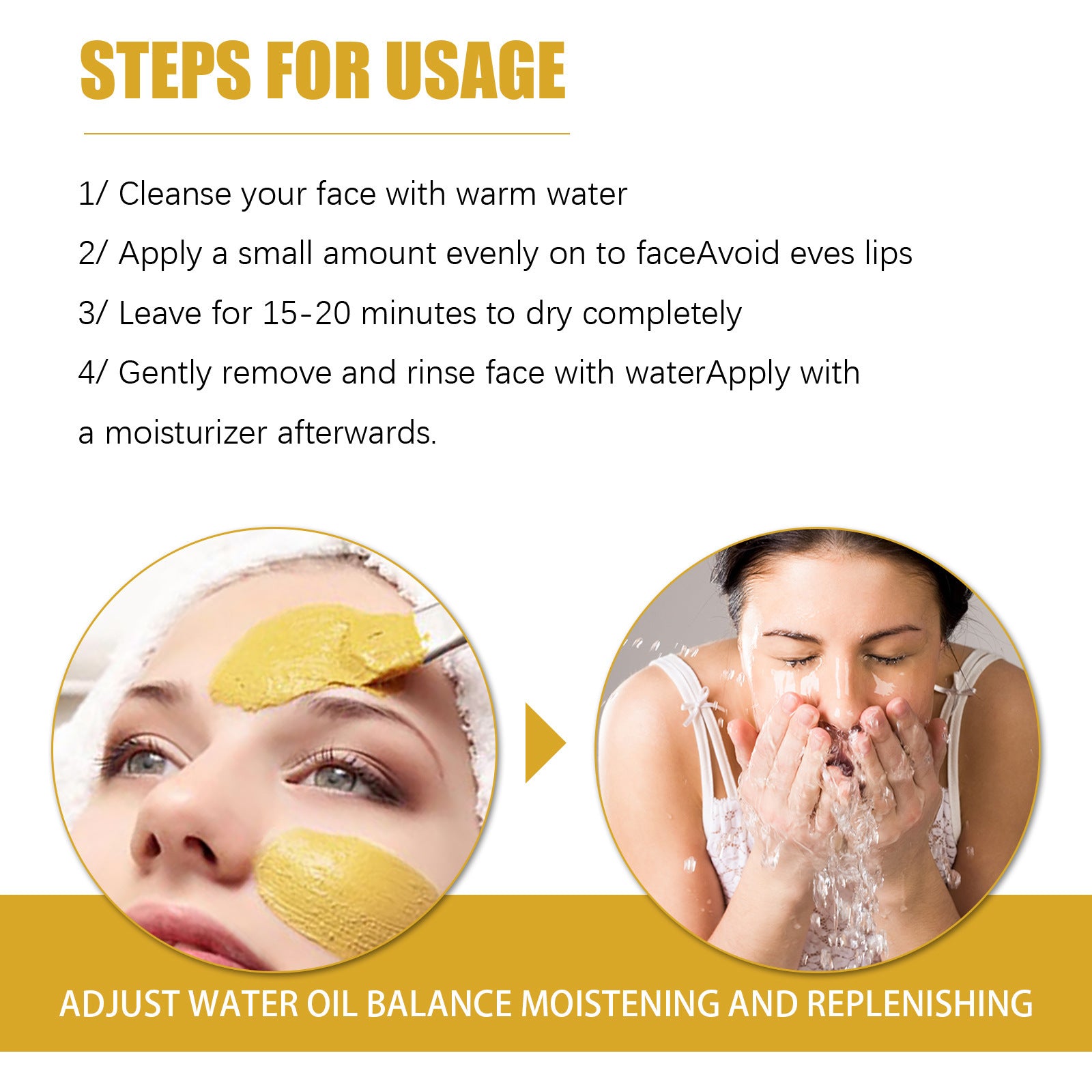 Hydrating Moisturizing Brightening Deep Cleansing Turmeric Mud Mask