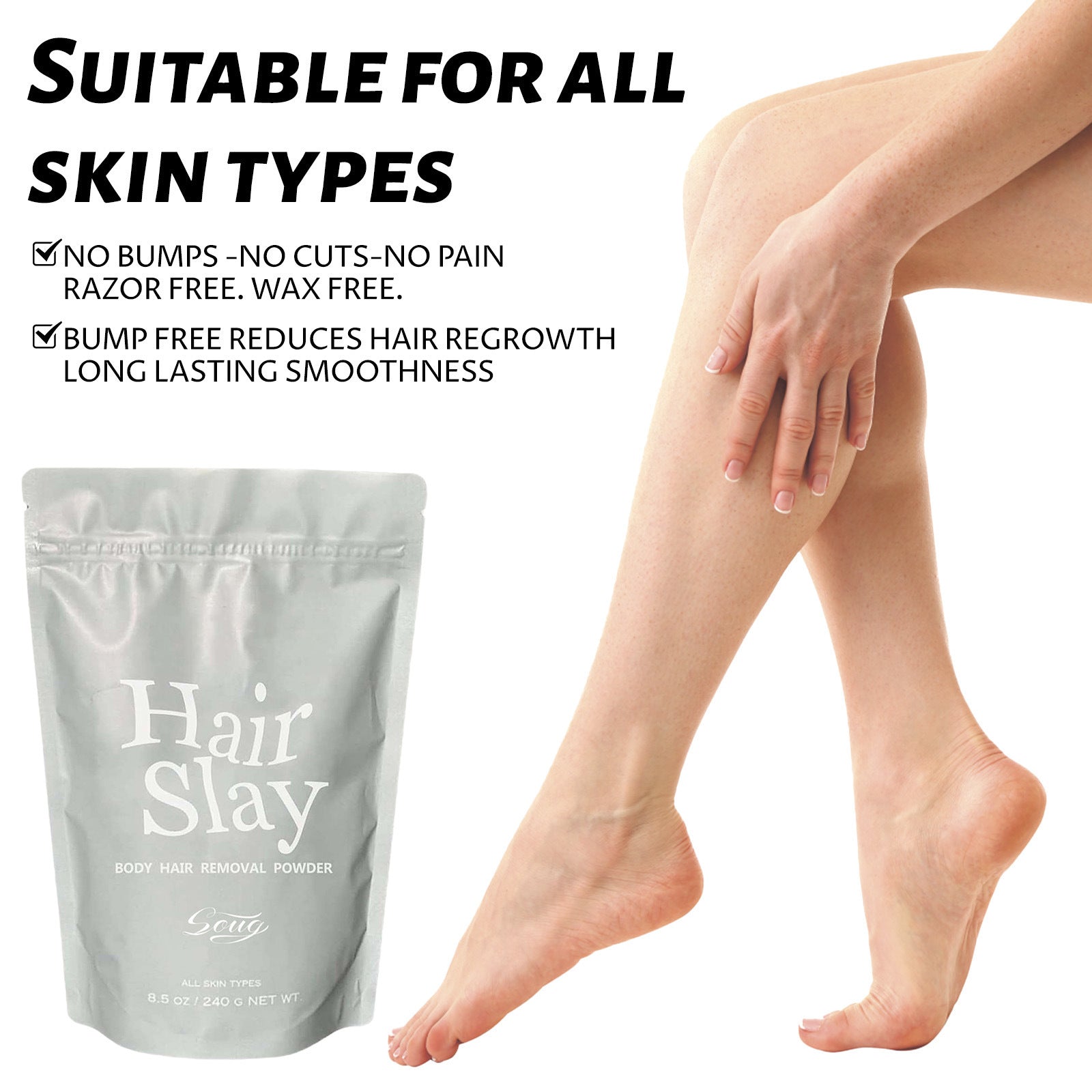 Hair Removal Powder Mild Skin Cleaning Body Armpit Hair Leg Hair Refreshing Depilatory Cream