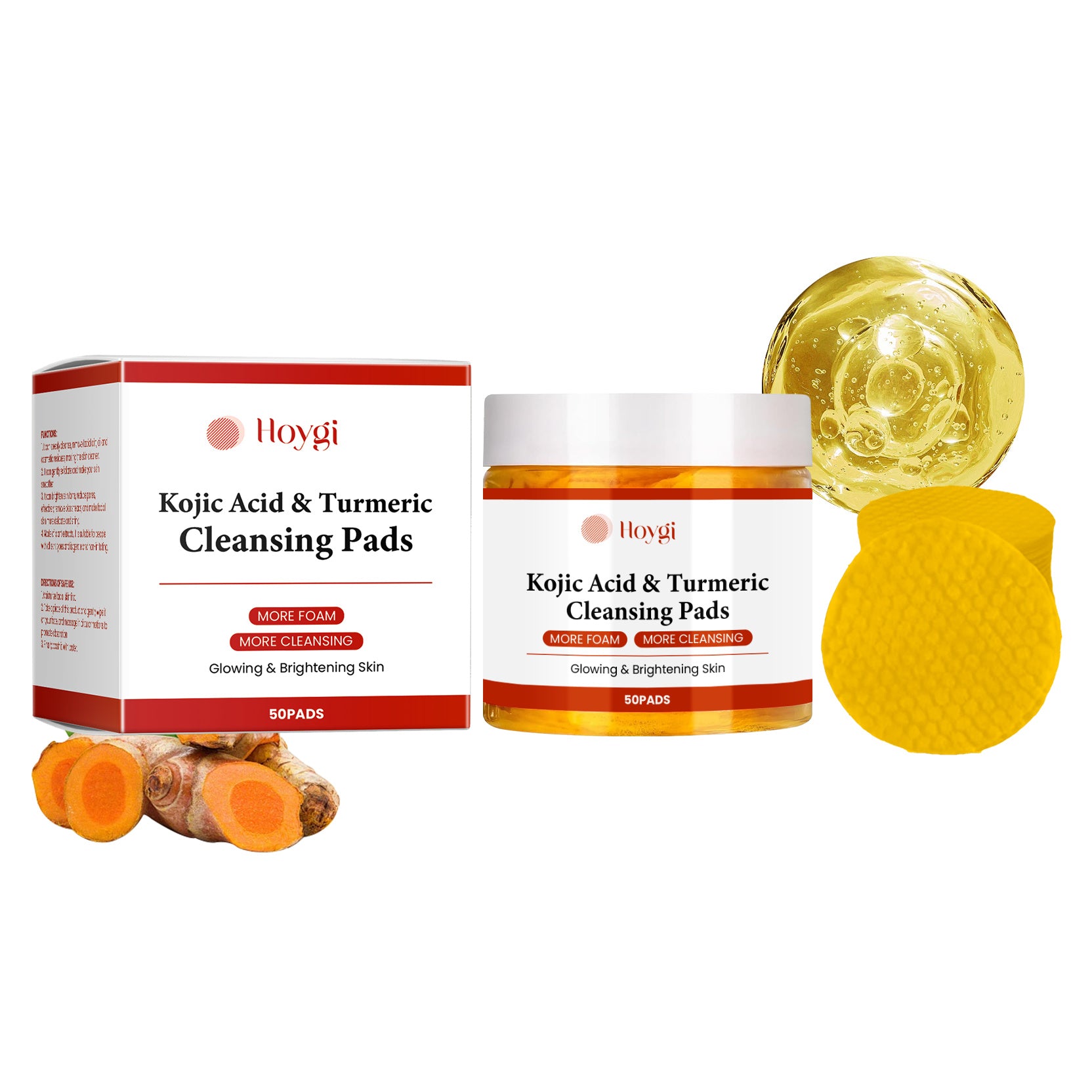 Turmeric Kojic Acid Cleansing Pad For Gentle Exfoliation