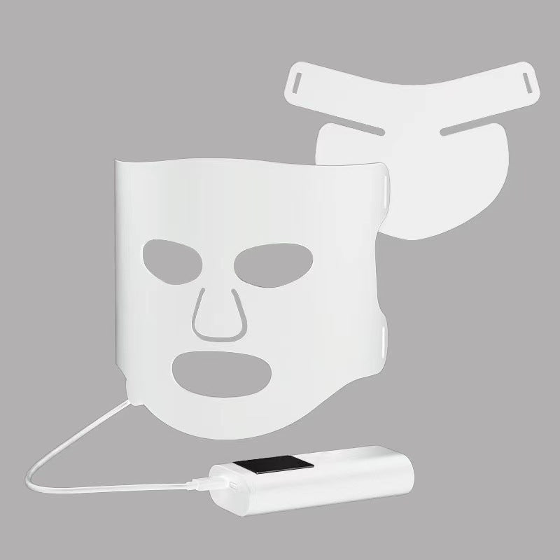 Colorful LED Phototherapy Home Face Black Gold Mask