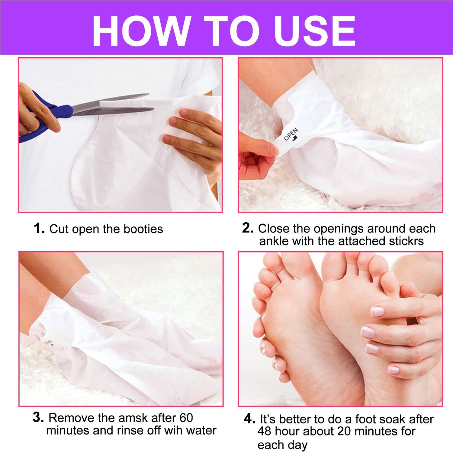 Lavender Foot Mask Exfoliating Moisturizing Repair