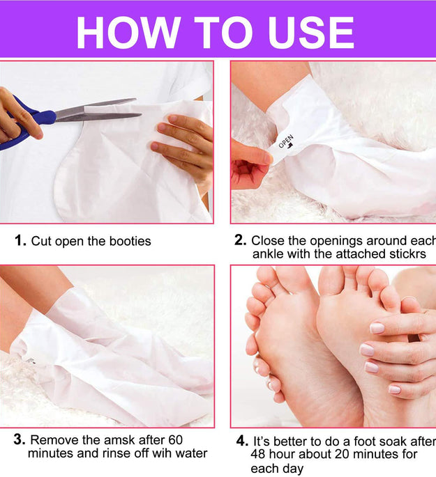 Lavender Foot Mask Exfoliating Moisturizing Repair