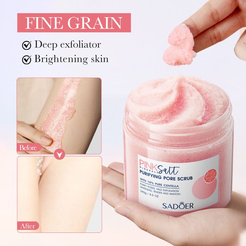 Powder Salt Pore Purification Facial Scrub Body