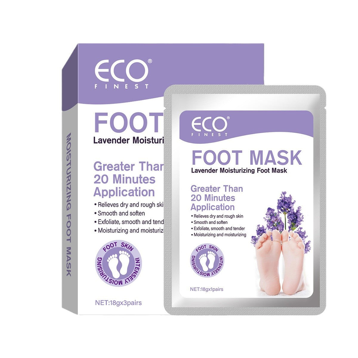 Lavender Foot Mask Exfoliating Moisturizing Repair