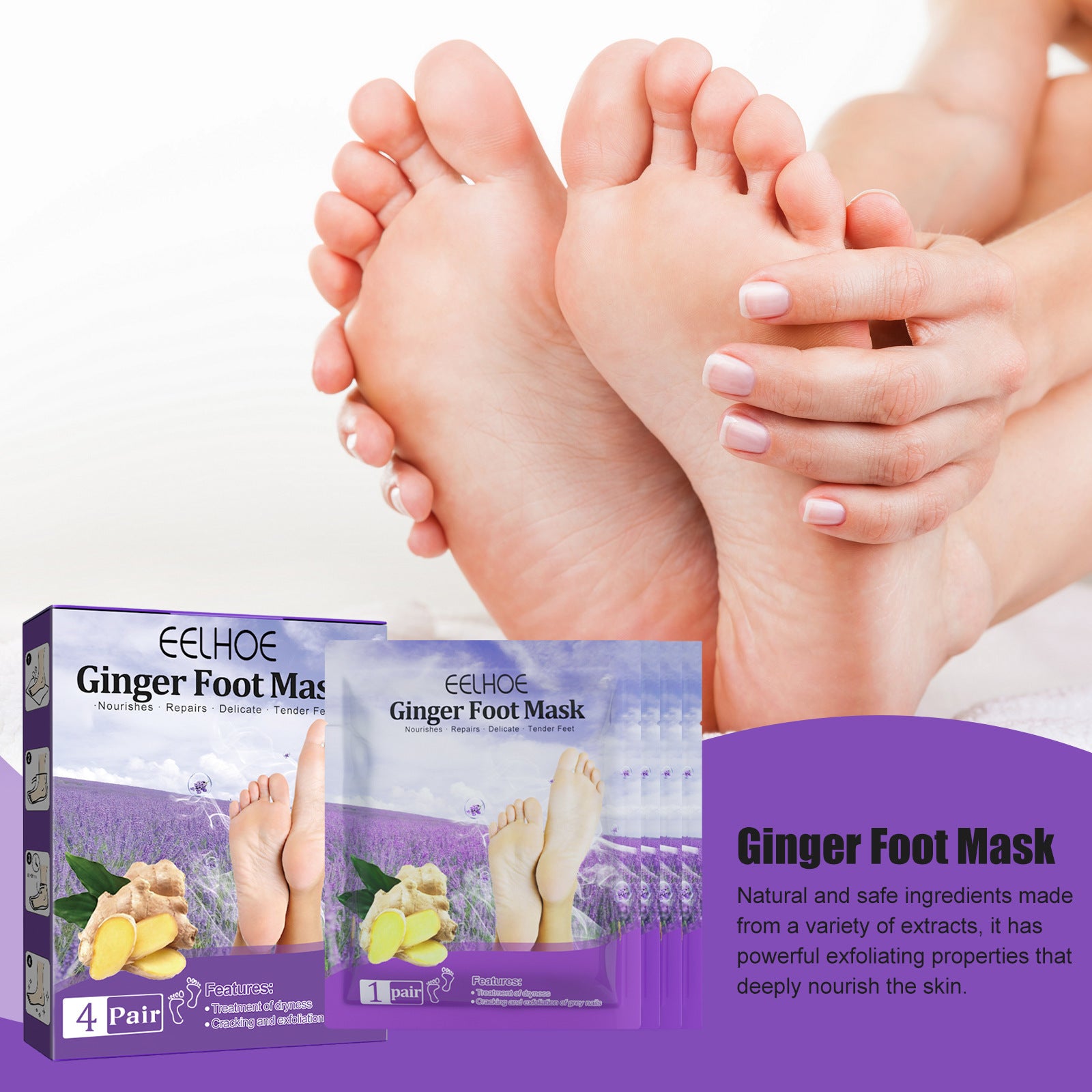 Foot Skin Chapped Exfoliating Exfoliating Exfoliating Skin Moisturizing And Nourishing Foot Mask
