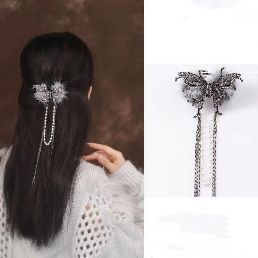 Women's Antique Butterfly Tassel Hairpin