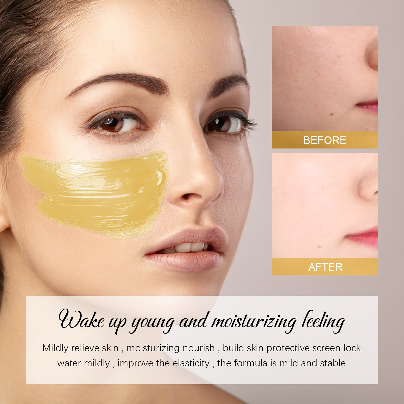 Hydrating Moisturizing Brightening Deep Cleansing Turmeric Mud Mask