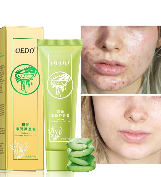 Seaweed Aloe Vera Gel Sun Damage Repair Moisturizing Gel Improves Skin Water Shortage Exfoliating Aloe Vera Gel