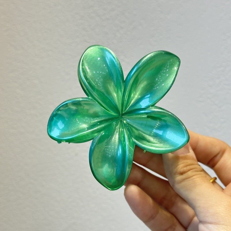 Christmas Barrettes Plumeria Rubra Grip Loose Clip