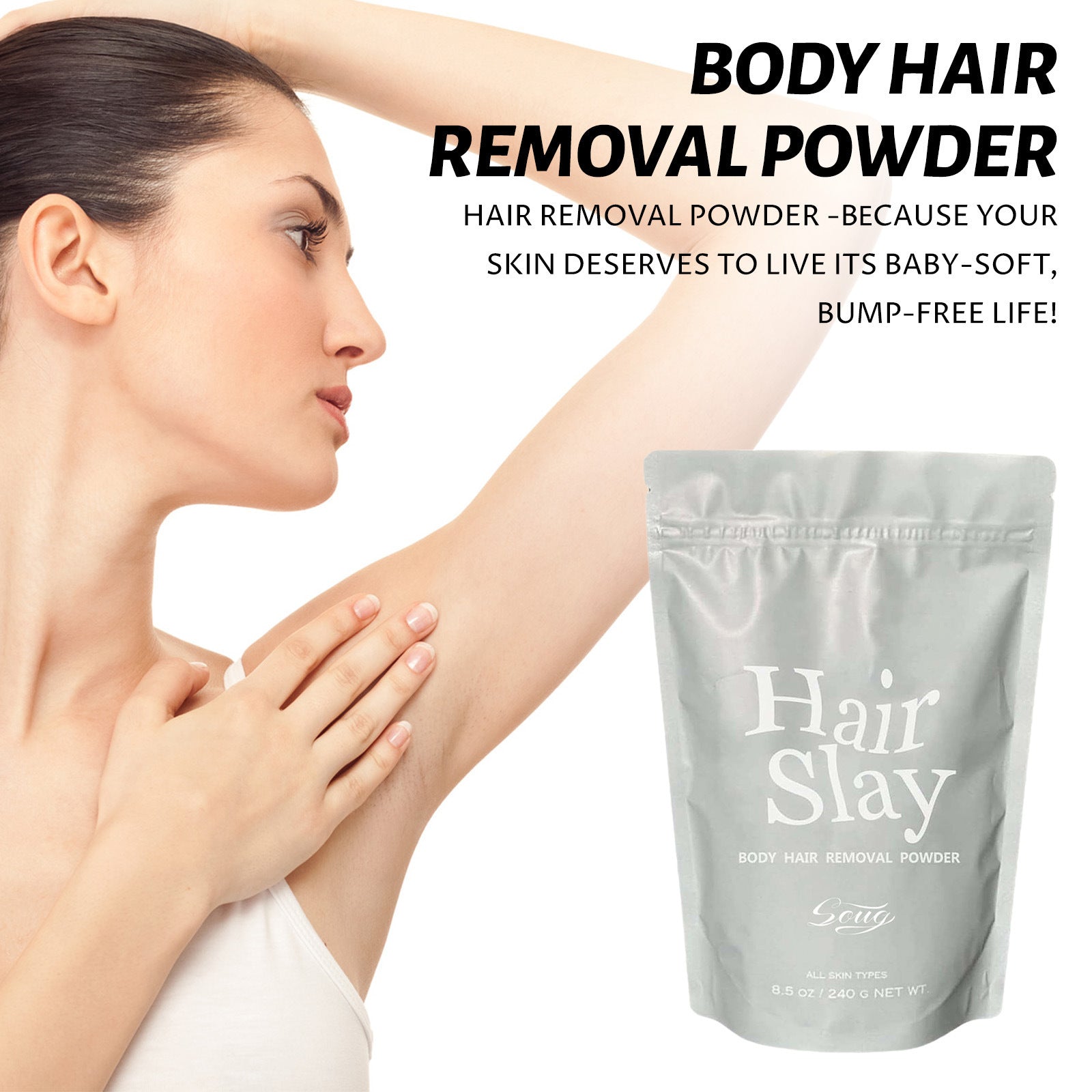 Hair Removal Powder Mild Skin Cleaning Body Armpit Hair Leg Hair Refreshing Depilatory Cream