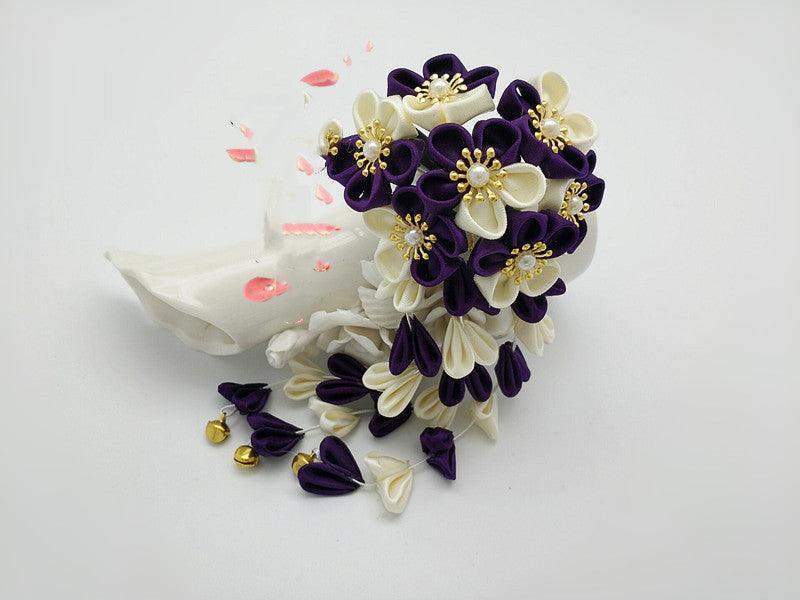 Hairpin Filigree Fringe Flower Headwear Multicolor Style