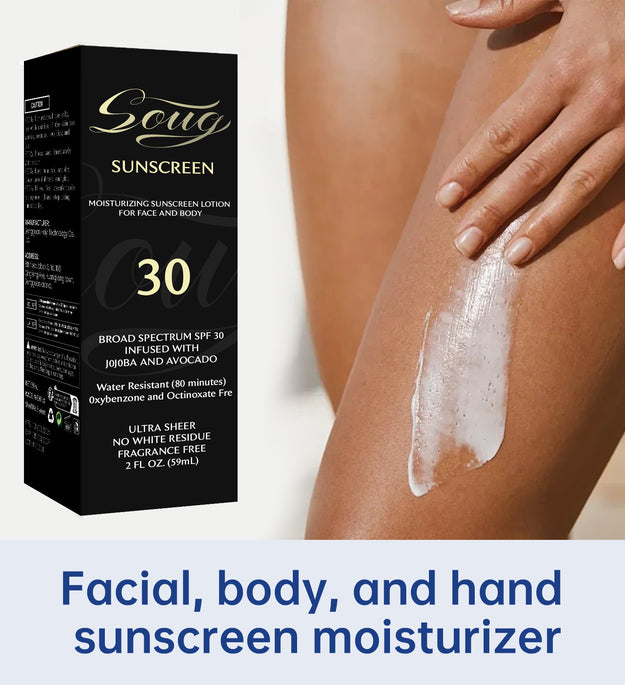 Moisturizing Sunscreen Cream Deep Flesh Color Effective Protection