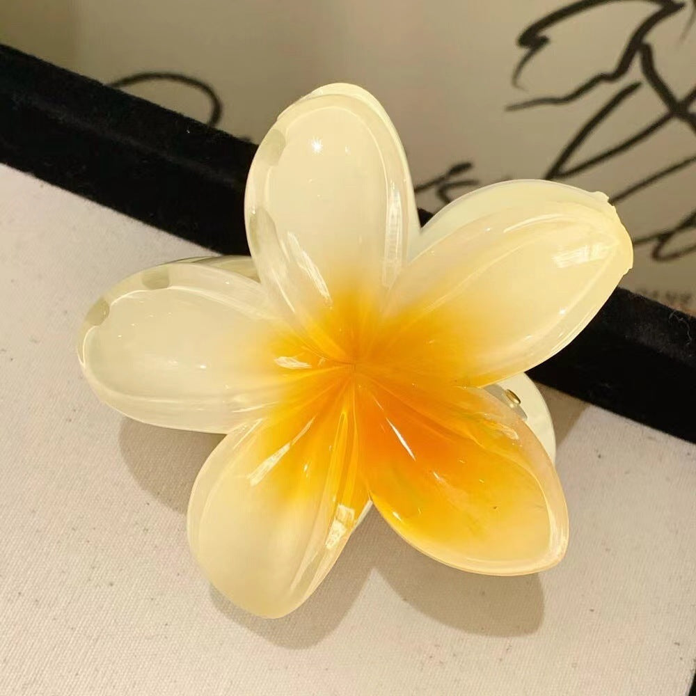 Women's Colorful Plumeria Rubra Barrettes Flowers