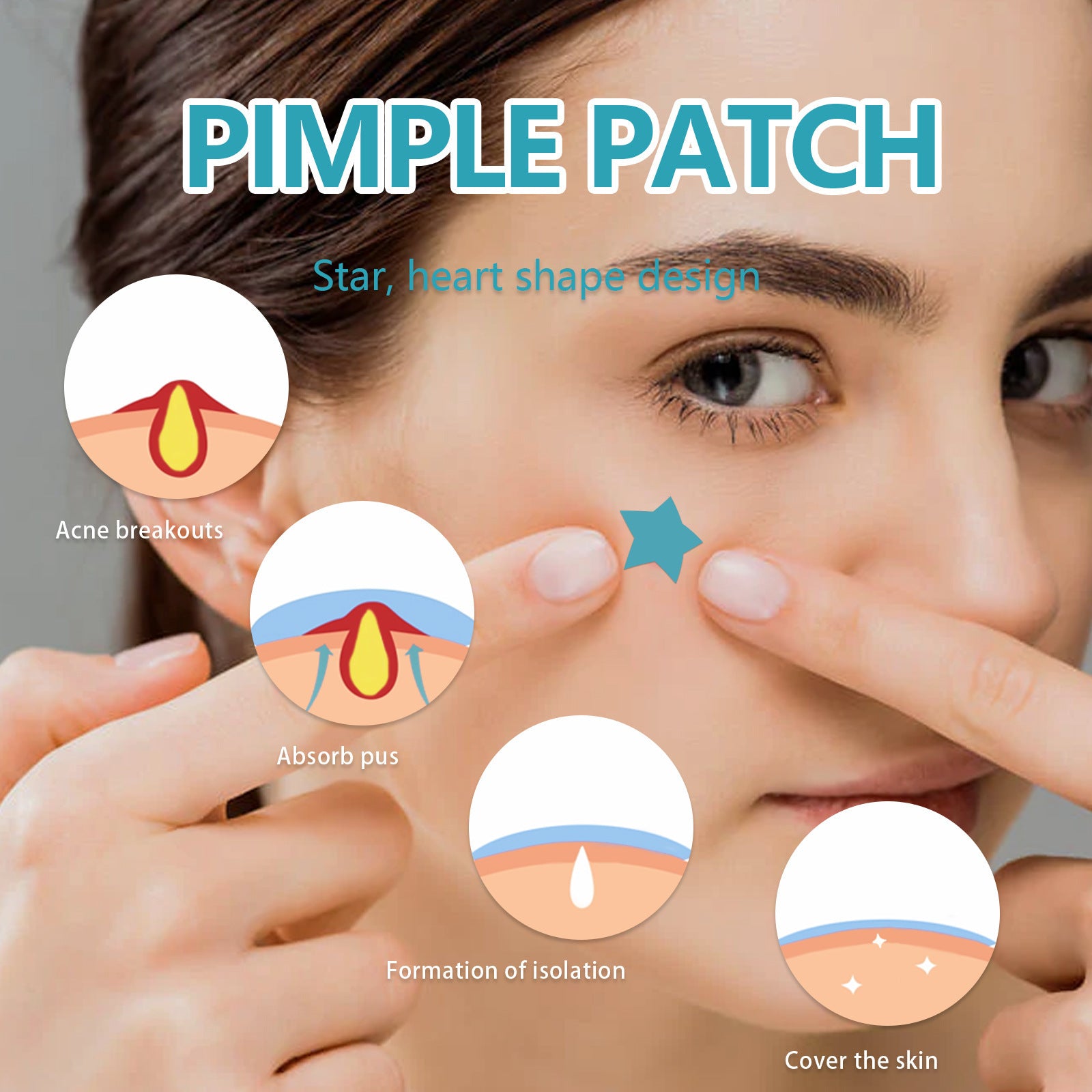 Hydrocolloid Acne Patch Cleaning Invisible And Breathable
