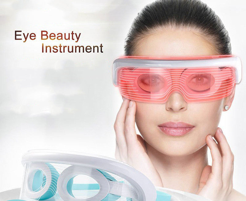 LED Photon Eye Massager Light Therapy Anti Aging Eye Skin Tighten Vibration Beauty Device Hot Compress Relaxing Muscle Blindfold