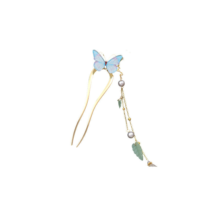 Women's Fashion Personality Butterfly Pearl Hairpin