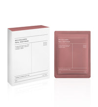 Bio collagen sheet mask set with white box and rose sachet for deep hydration facial mask and skin plumping