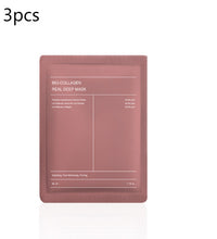 Pink bio collagen sachet pack of 3 showing a single deep hydration facial mask pouch for hydrating skin