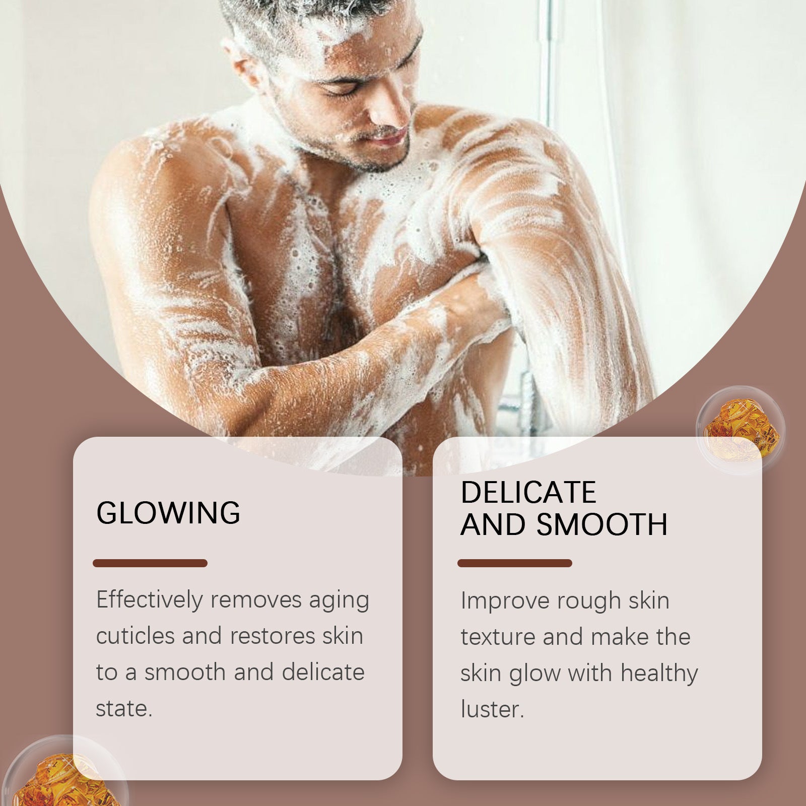 Men's Coffee Body Scrub Cream Gentle Cleansing Cutin Dead Skin Moisturizing