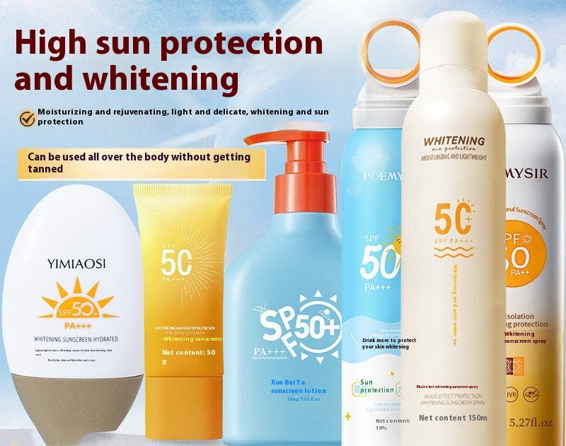 Ice Whitening Sunscreen Spray UV Protection Waterproof