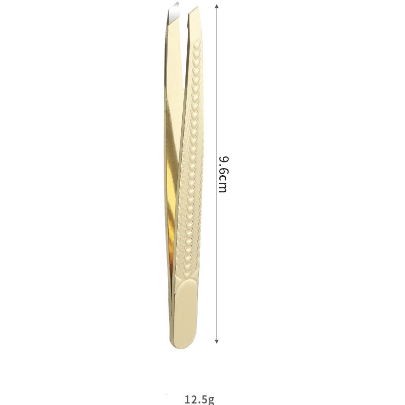 Hair Removal Tweezer Slanted Eyebrow Tweezer Tweezers For Men, Women And Kids, Stainless Steel Titanium