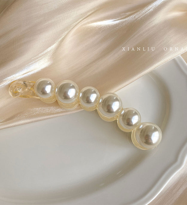 Horsetail Clip Banana Clip Large Pearl Hair Clip